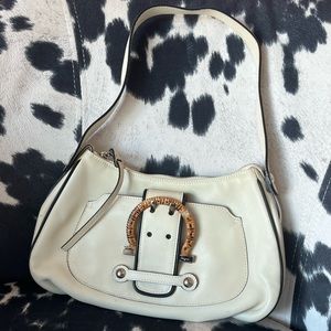Salvatore Ferragamo Cream Shoulder Bag